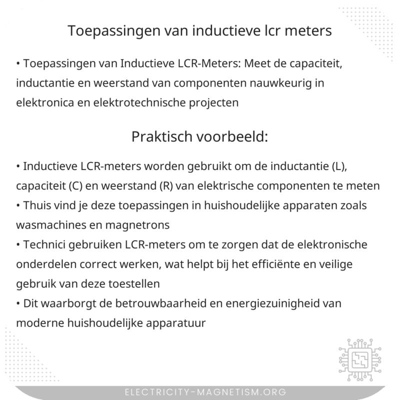 Toepassingen van Inductieve LCR-Meters