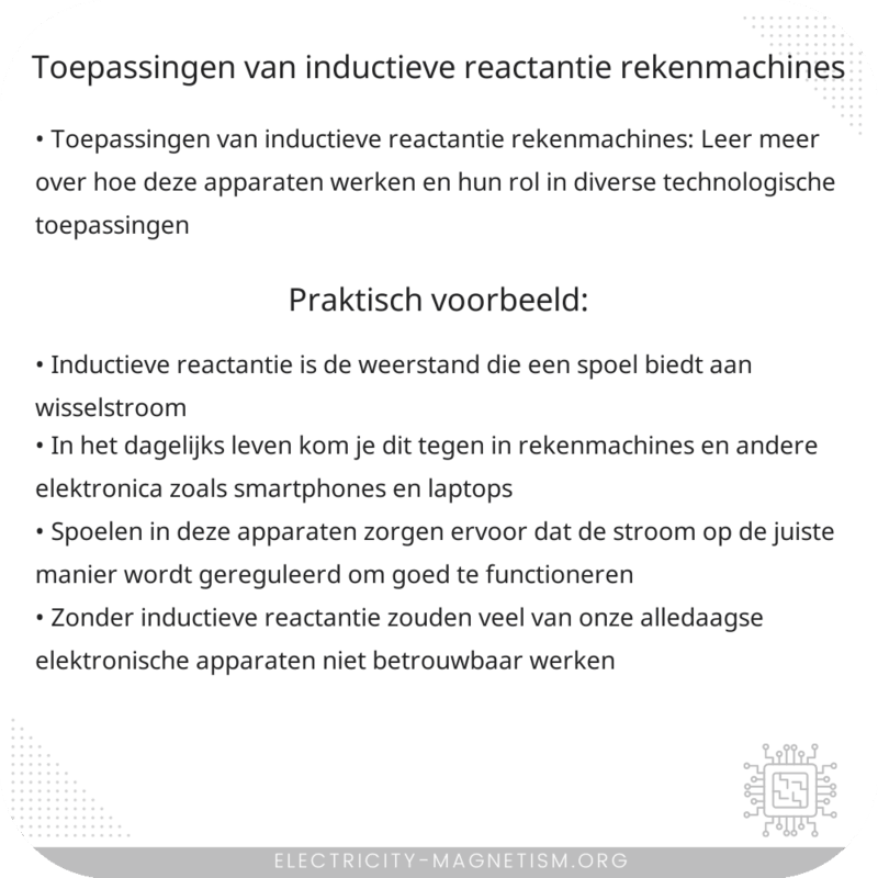 Toepassingen van Inductieve Reactantie Rekenmachines