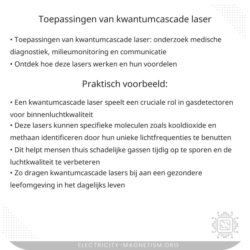 Toepassingen van Kwantumcascade Laser