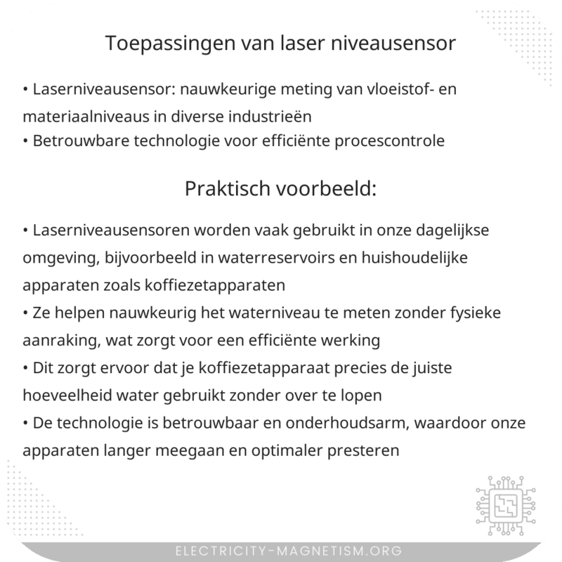 Toepassingen van Laser Niveausensor