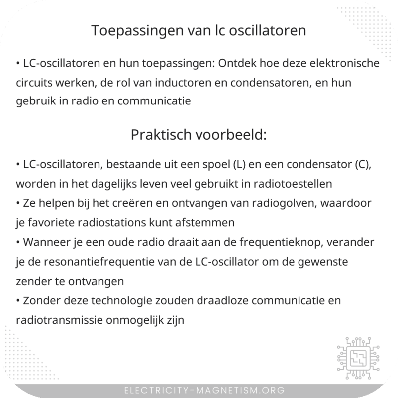 Toepassingen van LC-oscillatoren