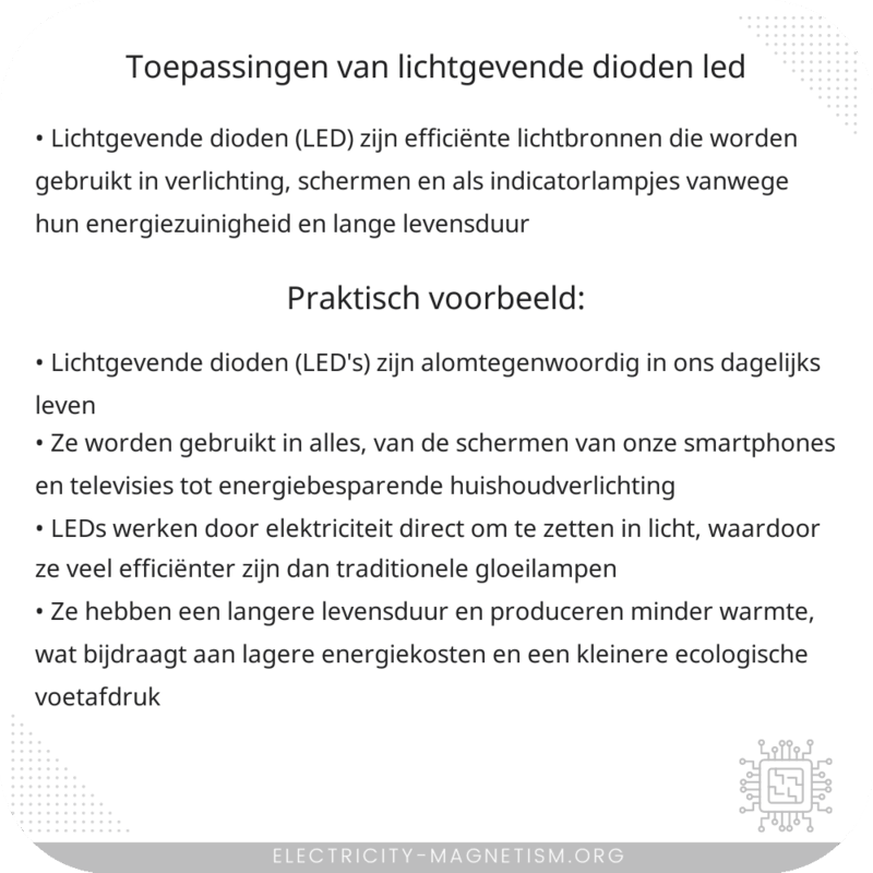 Toepassingen van Lichtgevende Dioden (LED)