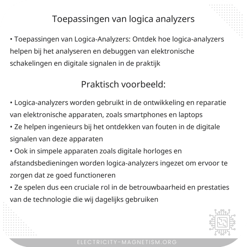 Toepassingen van Logica-Analyzers