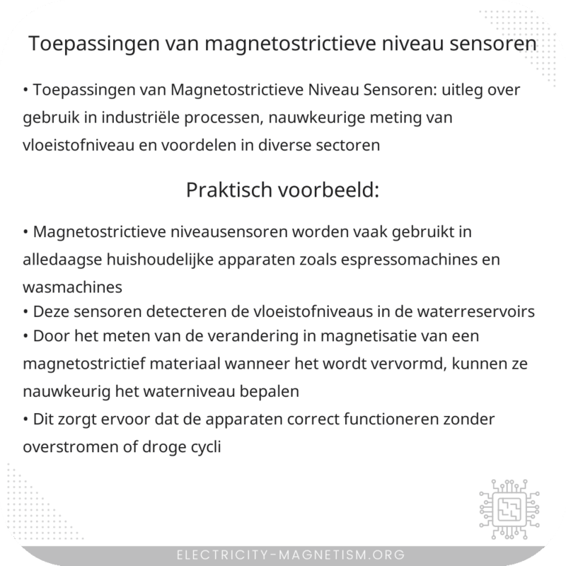 Toepassingen van Magnetostrictieve Niveau Sensoren