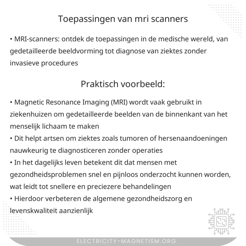 Toepassingen van MRI-scanners