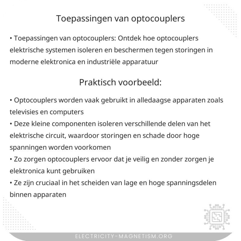 Toepassingen van optocouplers