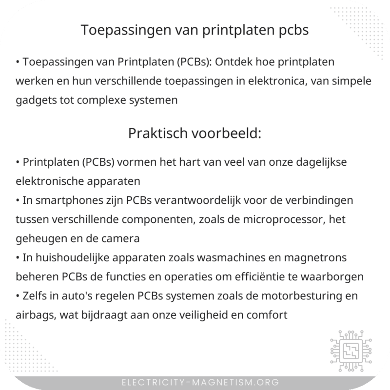 Toepassingen van Printplaten (PCBs)