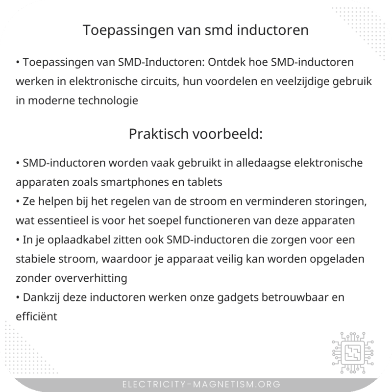Toepassingen van SMD-Inductoren