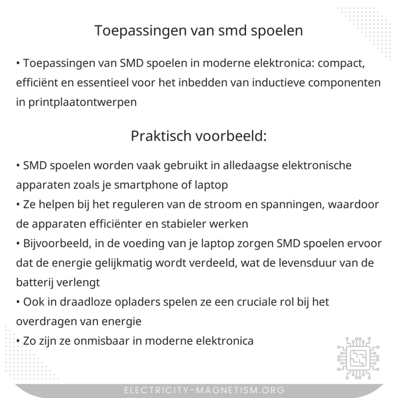 Toepassingen van SMD Spoelen