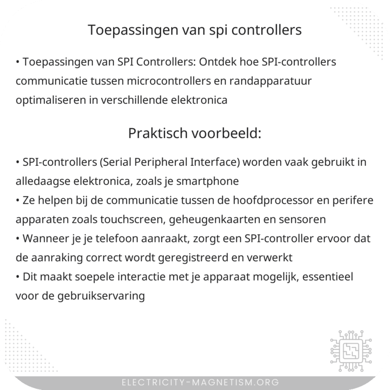 Toepassingen van SPI Controllers