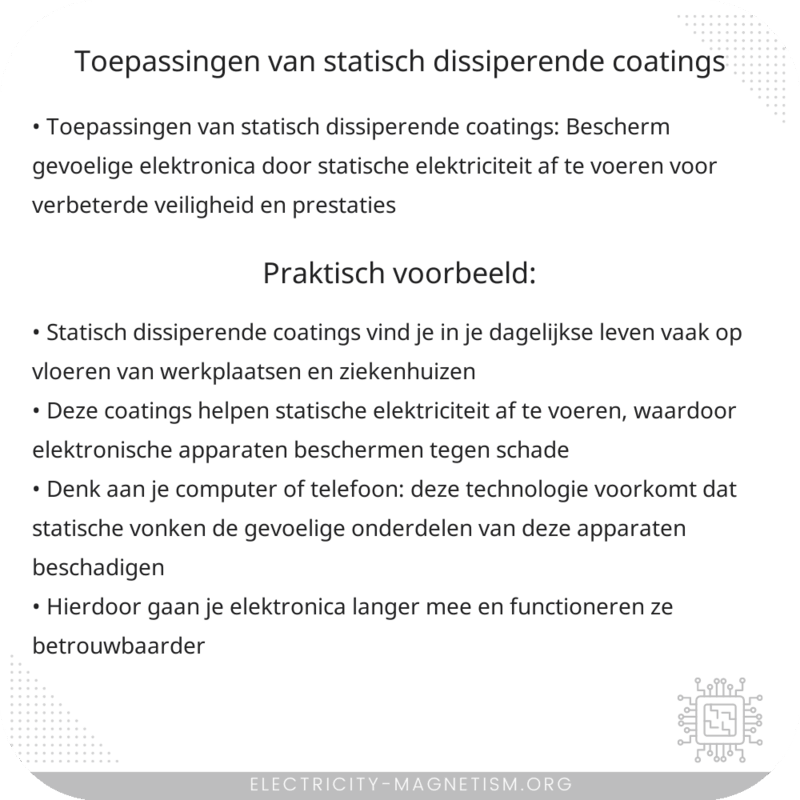 Toepassingen van Statisch Dissiperende Coatings