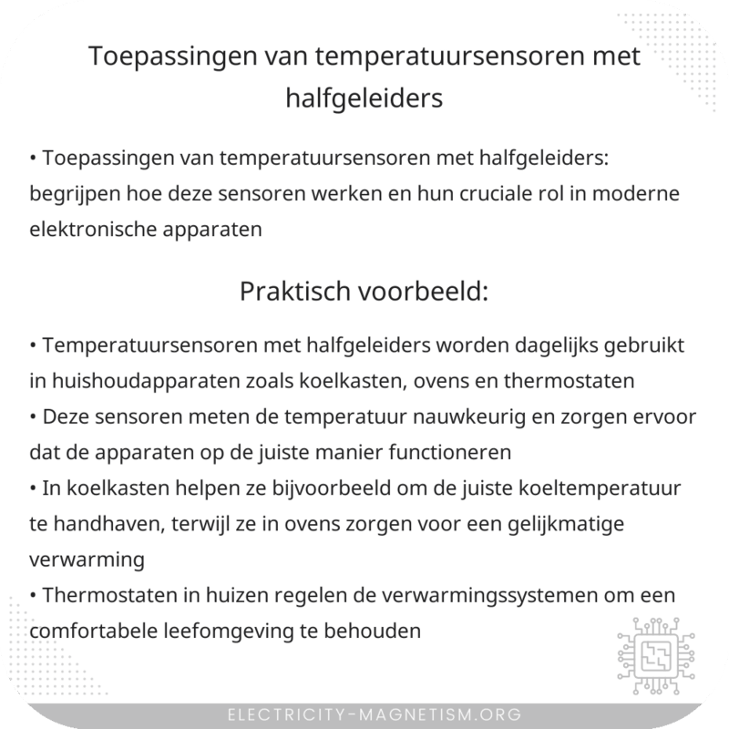 Toepassingen van Temperatuursensoren Met Halfgeleiders