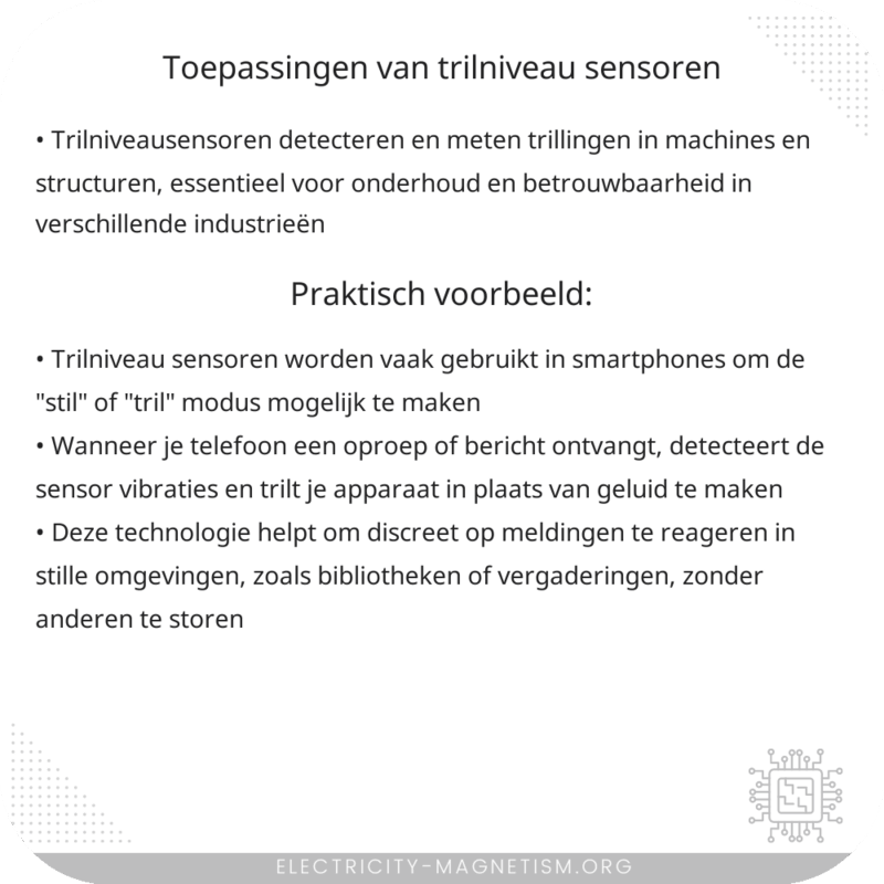 Toepassingen van Trilniveau Sensoren