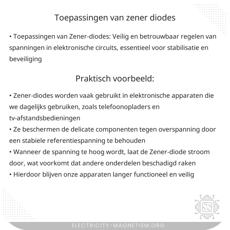 Toepassingen van Zener-diodes