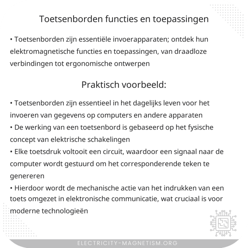 Toetsenborden | Functies en Toepassingen