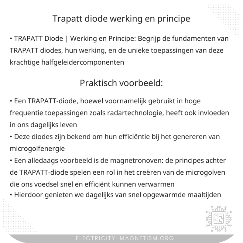 TRAPATT Diode | Werking en Principe