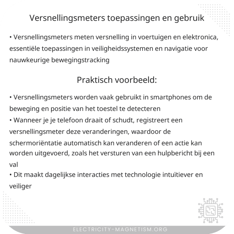 Versnellingsmeters | Toepassingen en Gebruik