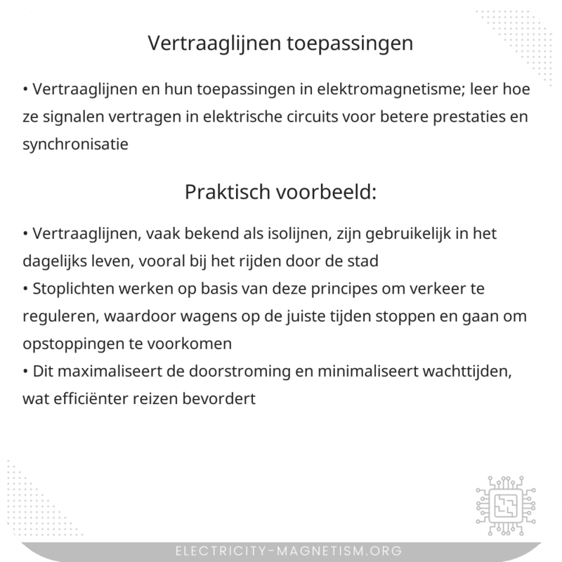 Vertraaglijnen | Toepassingen