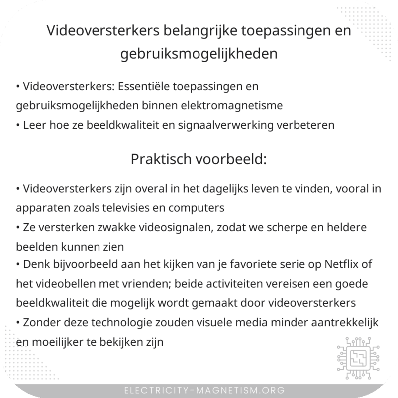 Videoversterkers | Belangrijke Toepassingen en Gebruiksmogelijkheden