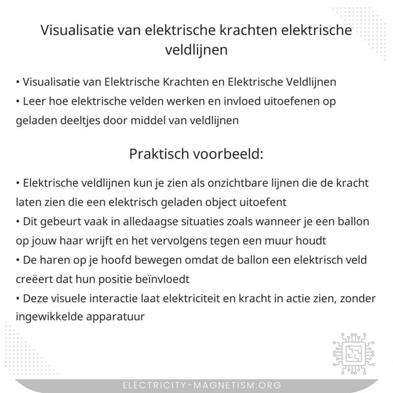 Visualisatie van Elektrische Krachten | Elektrische Veldlijnen