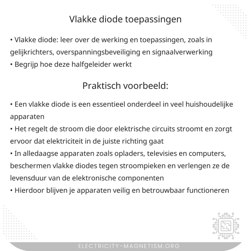 Vlakke Diode | Toepassingen