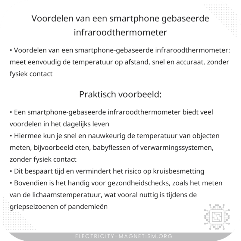 Voordelen van een smartphone-gebaseerde infraroodthermometer