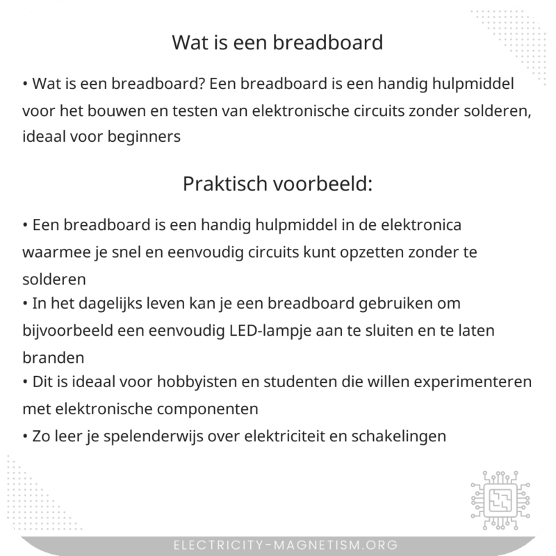 Wat is een breadboard?