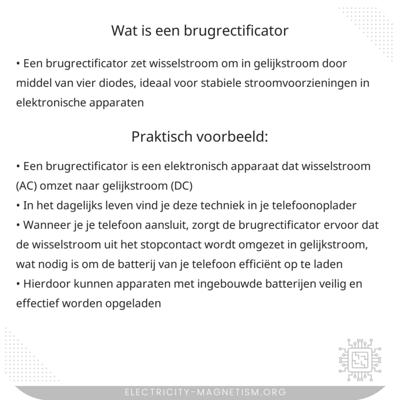 Wat is een brugrectificator?