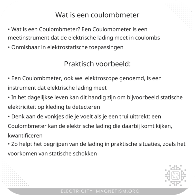 Wat is een Coulombmeter?