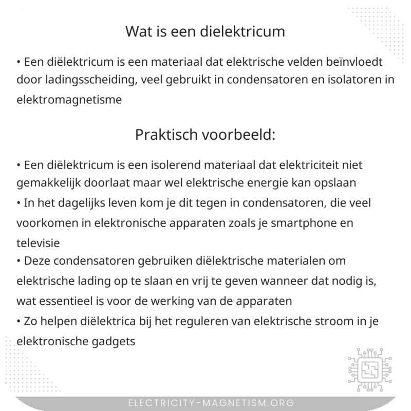 Wat is een diëlektricum?