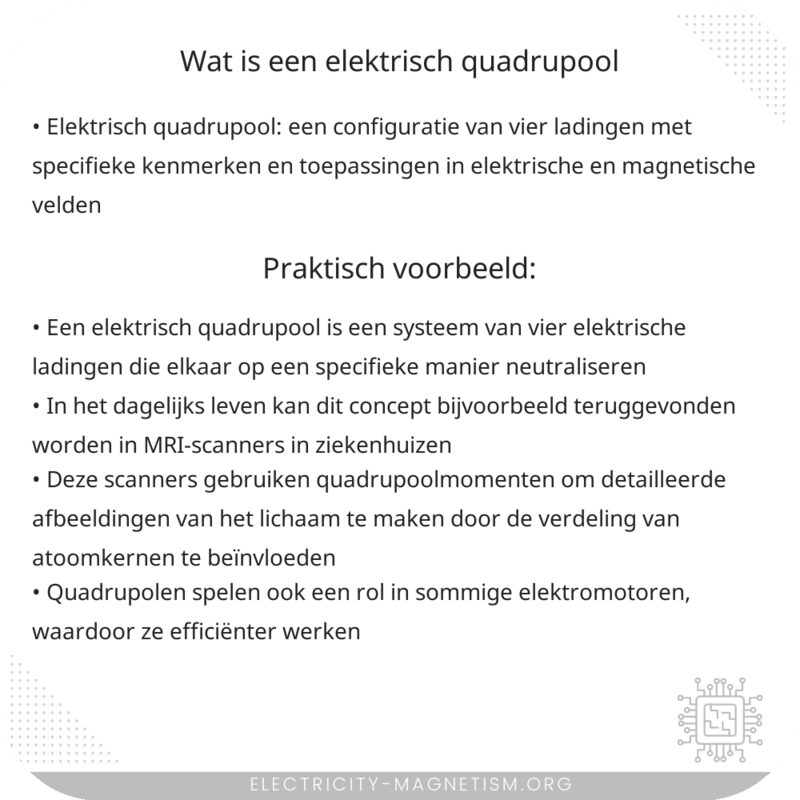 Wat is een elektrisch quadrupool?