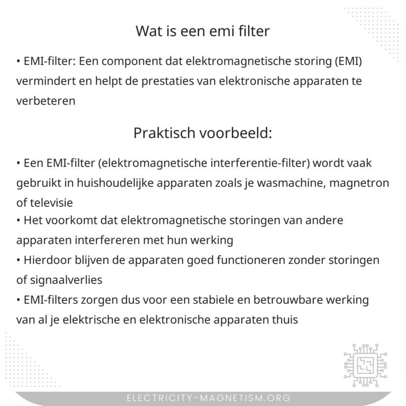 Wat is een EMI-filter?