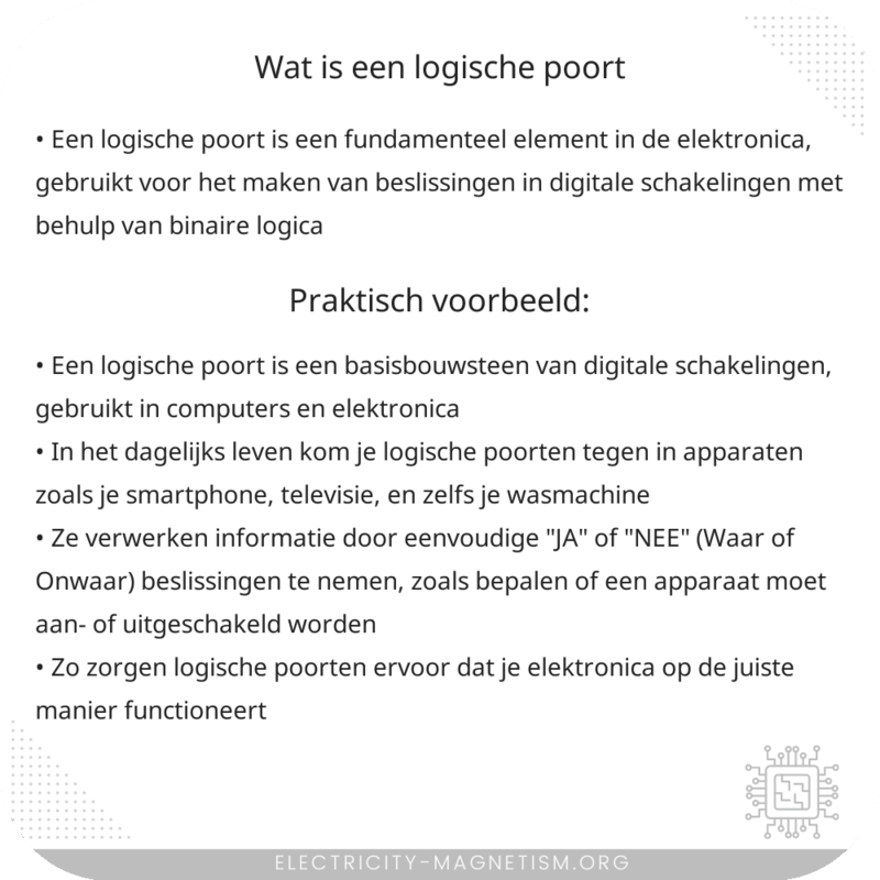 Wat is een logische poort?