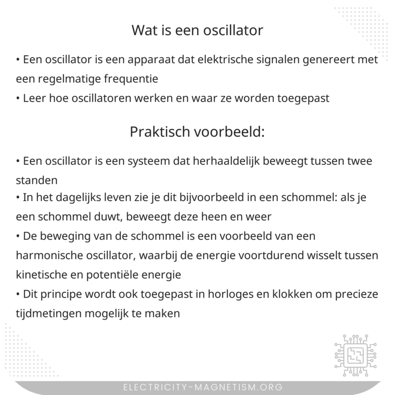 Wat is een oscillator?