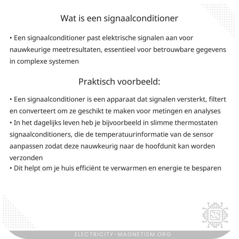 Wat is een signaalconditioner?