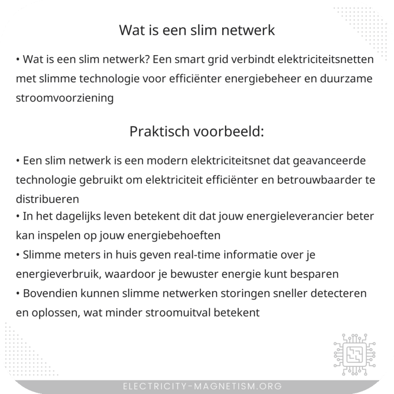 Wat is een slim netwerk?