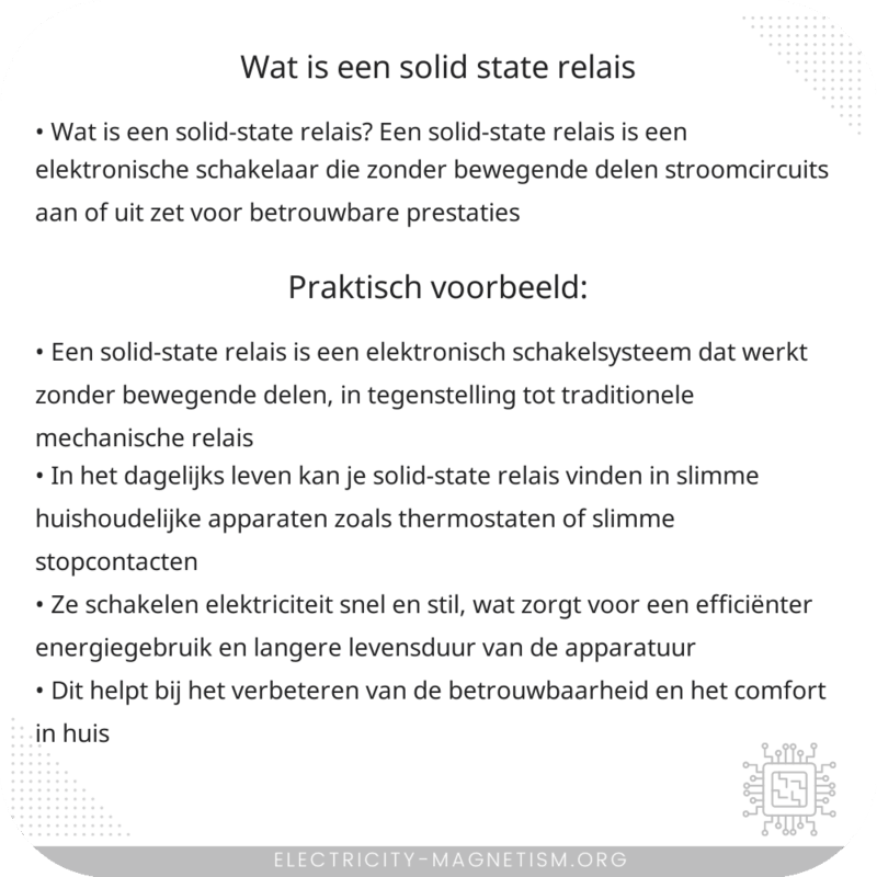 Wat is een solid-state relais?