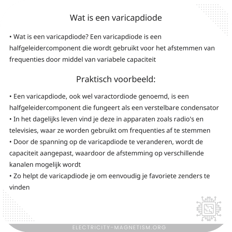 Wat is een varicapdiode?