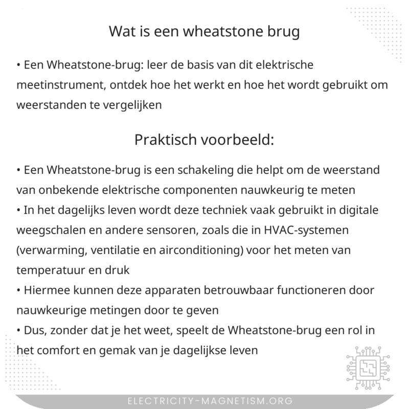 Wat is een Wheatstone-brug?
