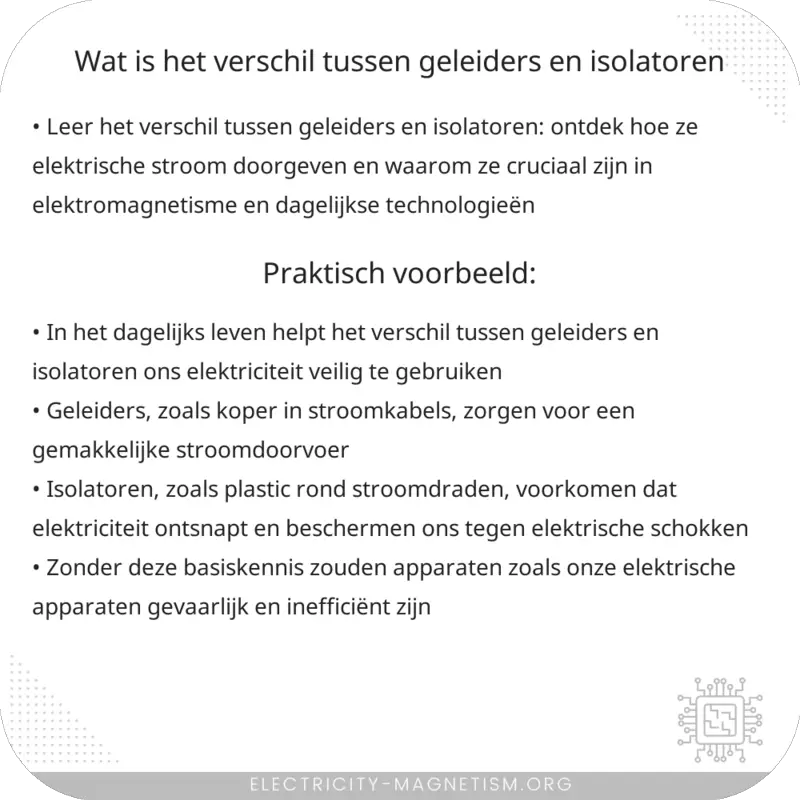 Wat is een isolator?