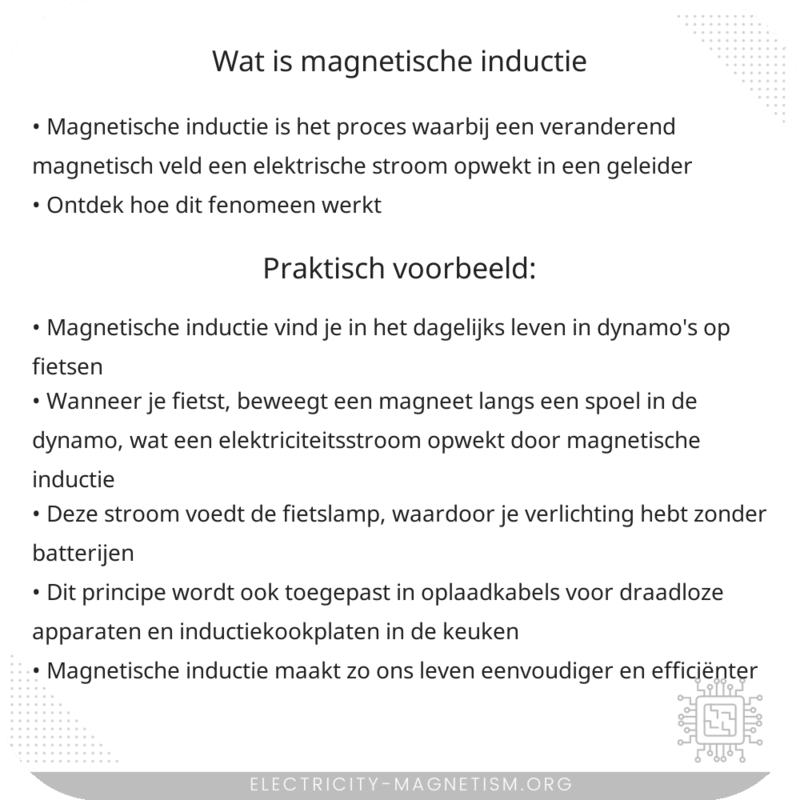 Wat is magnetische inductie?