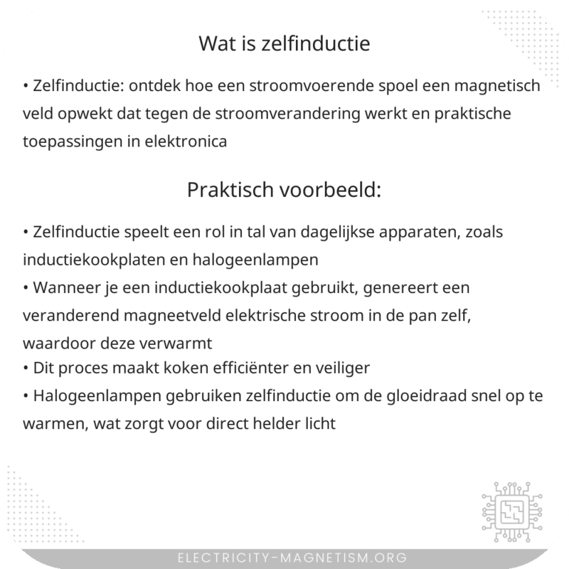 Wat is zelfinductie?