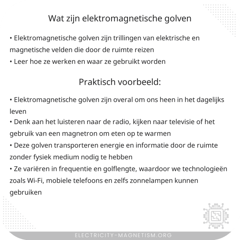 Wat zijn elektromagnetische golven?