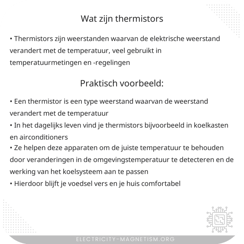 Wat zijn thermistors?
