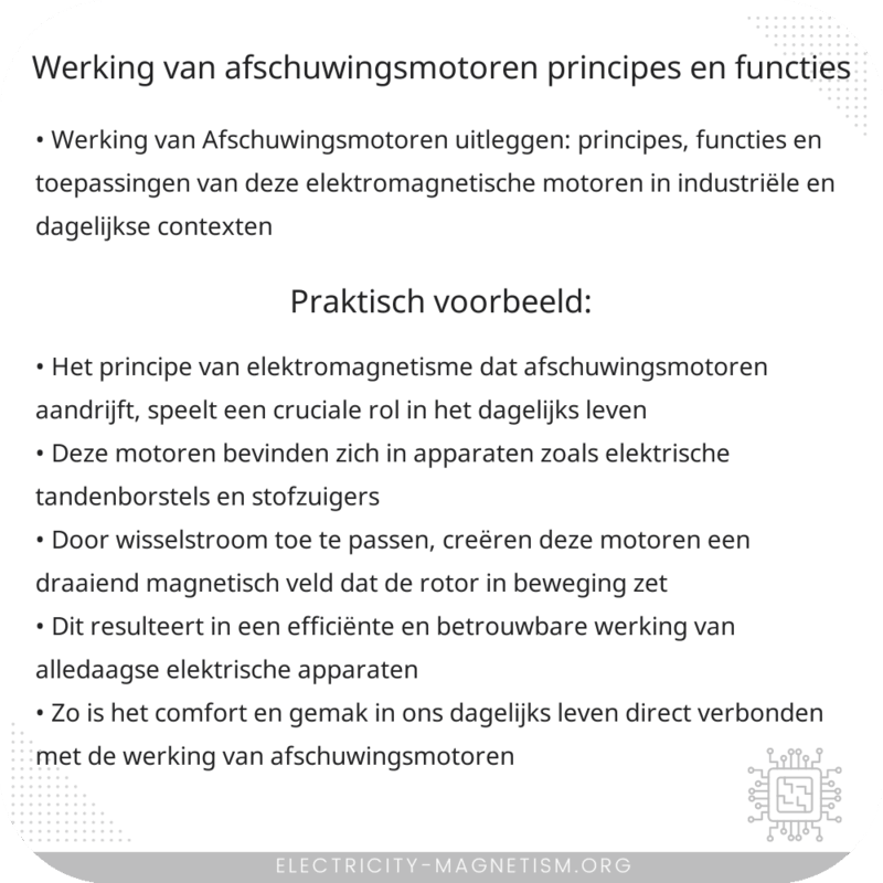 Werking van Afschuwingsmotoren | Principes en Functies