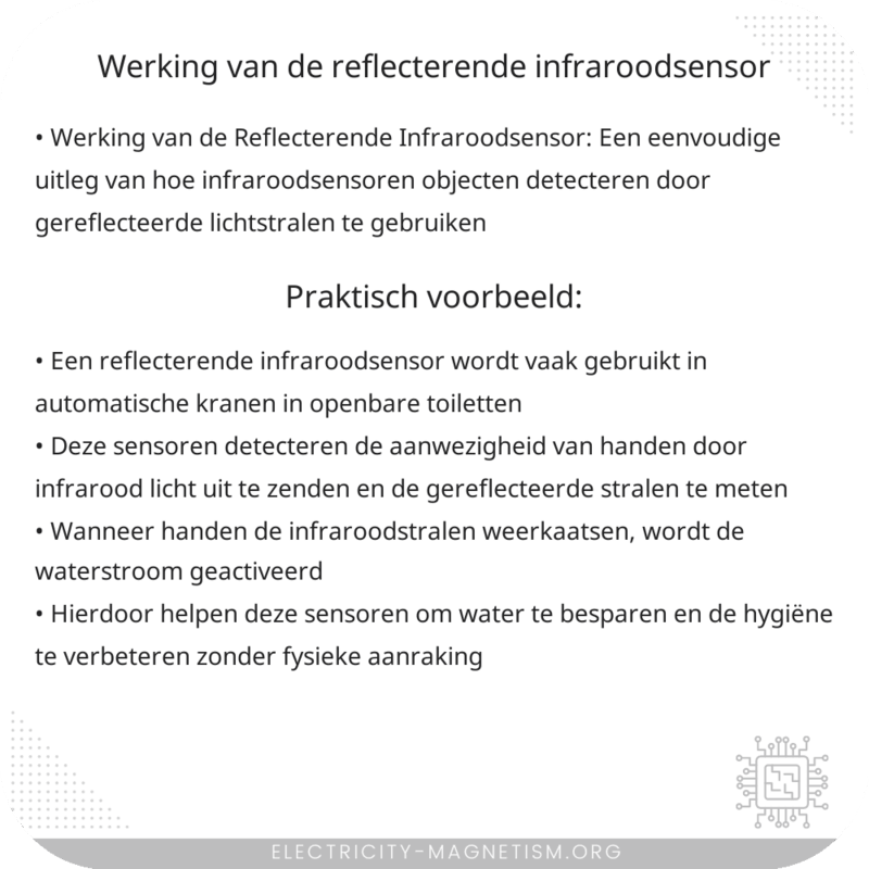 Werking van de Reflecterende Infraroodsensor