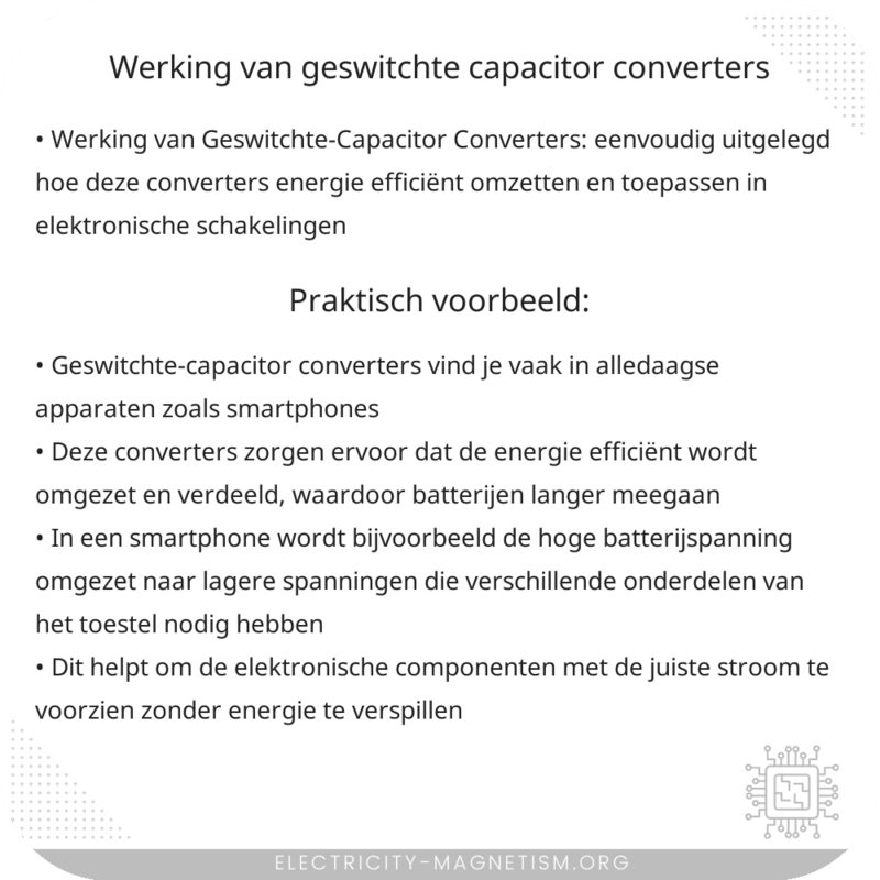 Werking van Geswitchte-Capacitor Converters