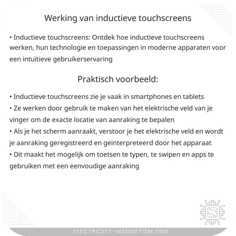 Werking van Inductieve Touchscreens