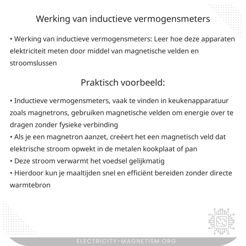 Werking van Inductieve Vermogensmeters