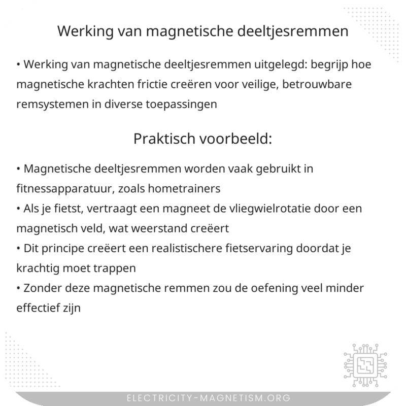 Werking van Magnetische Deeltjesremmen